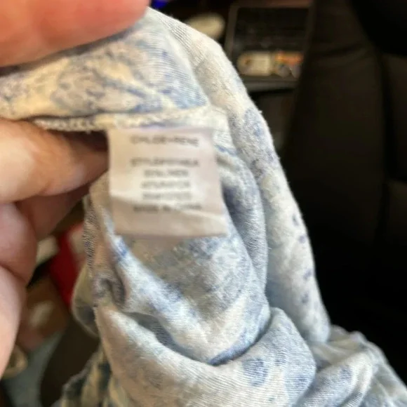 Girls Blue & White Romper/Jumper Chloe + Rene Size Large - Picture 5 of 5